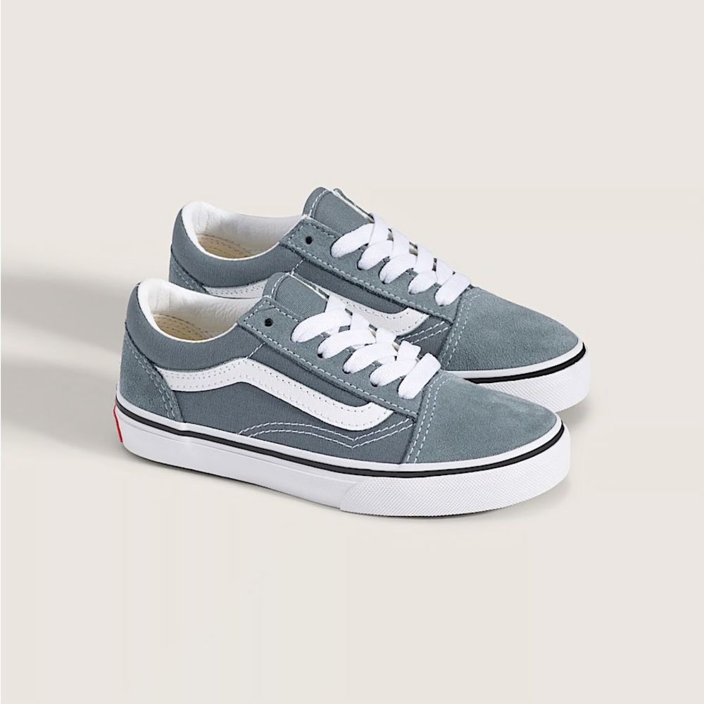 Vans Kids Blue Gray Old Skool Sneakers